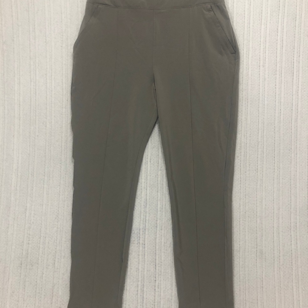 Columbia PFG Womens Fishing Pants Fossil Grey Medium Short Stretch Tapered